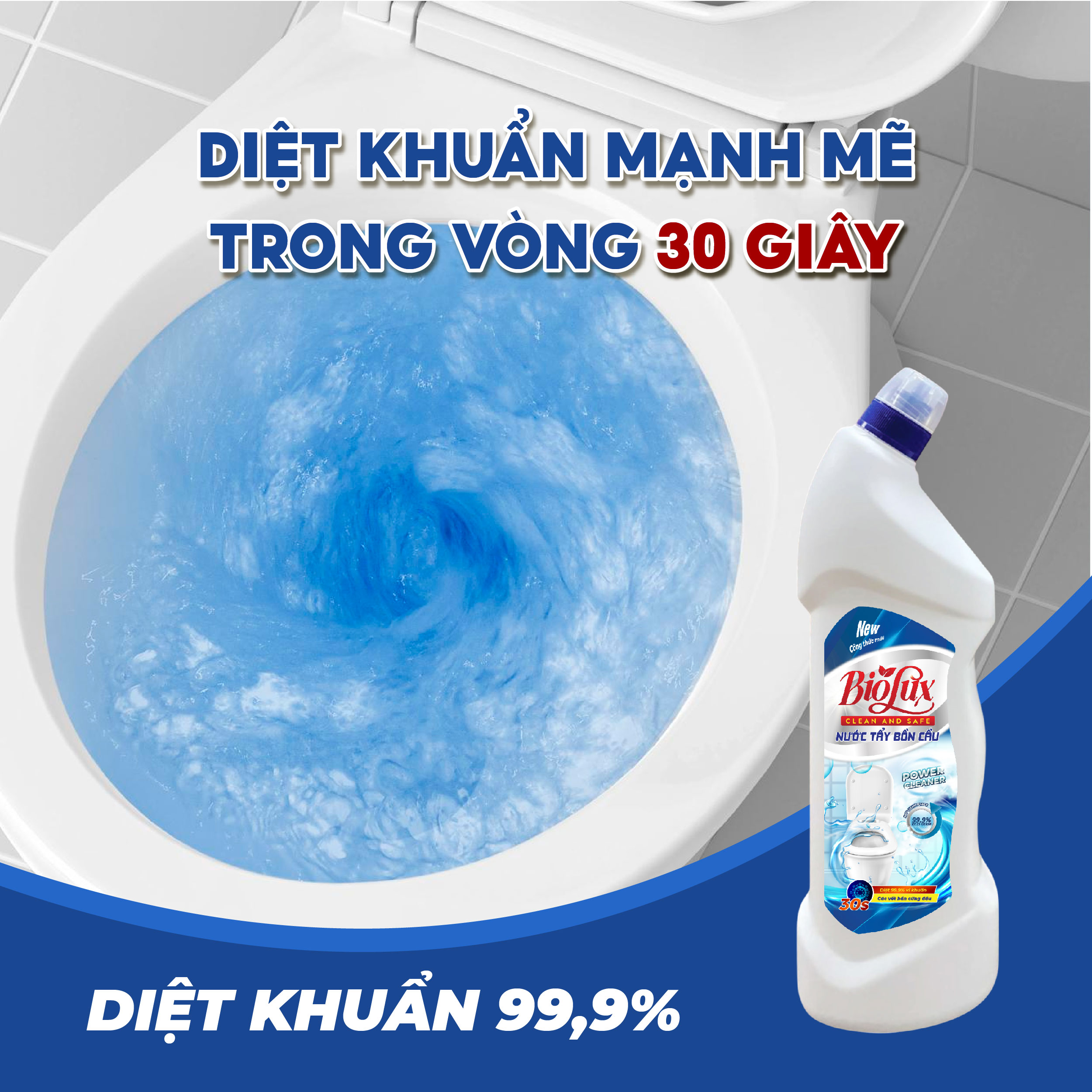 Chai Tẩy Bồn Cầu Siêu Sạch Biolux